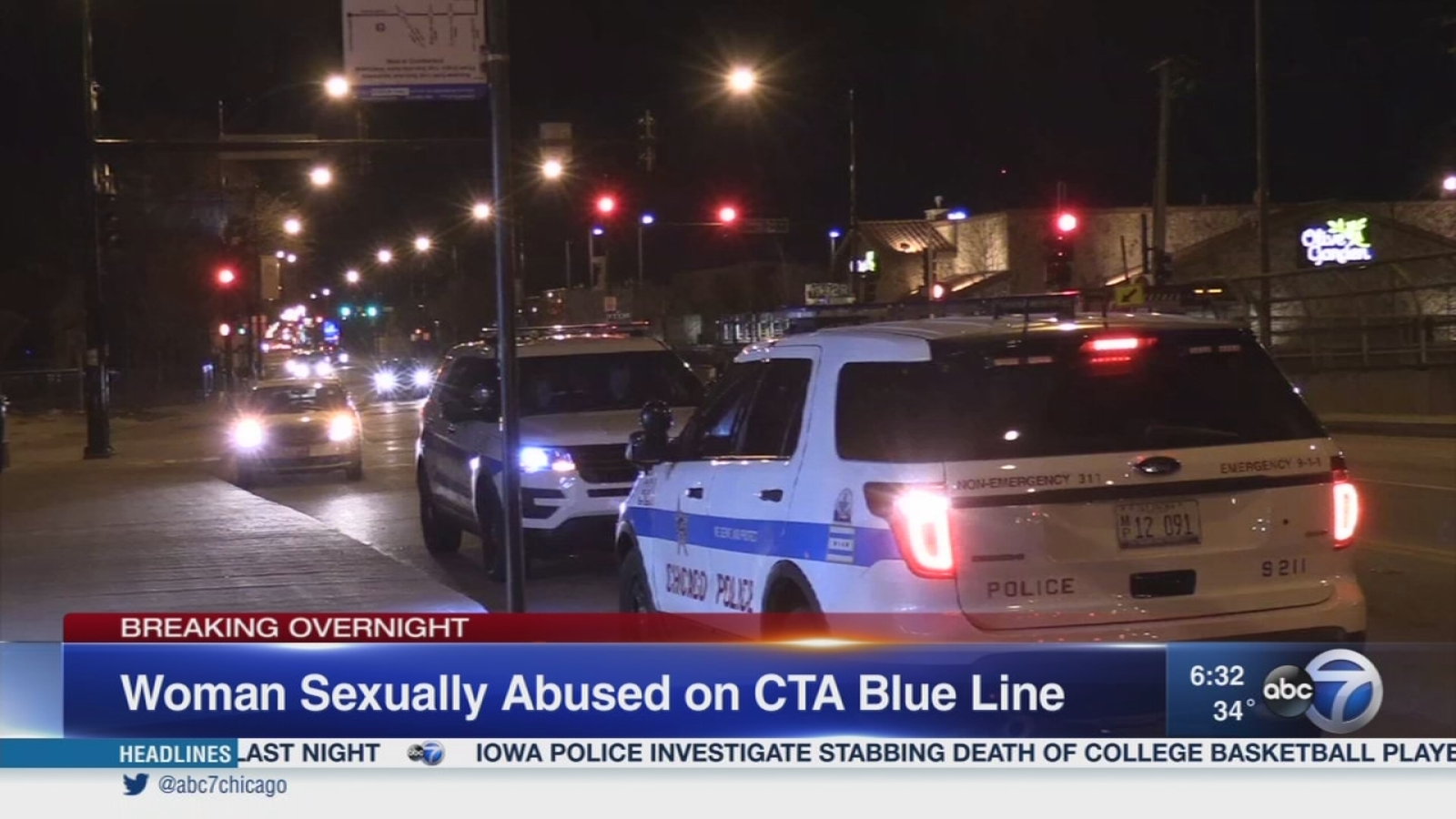 Police: Woman groped on CTA Blue Line train - ABC7 Chicago