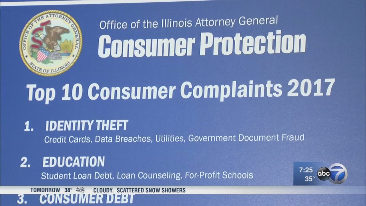 Identity theft tops list of 2017 Illinois consumer complaints, AG says