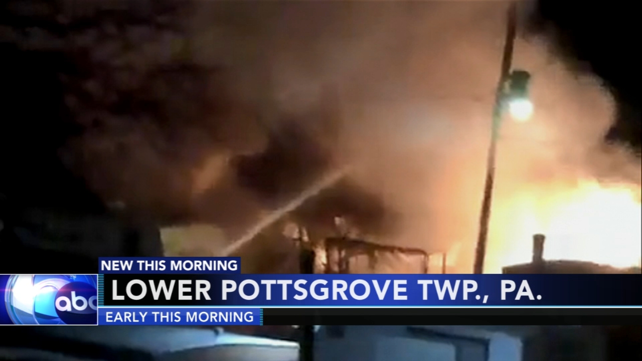 Fire tears through Montco trailer park