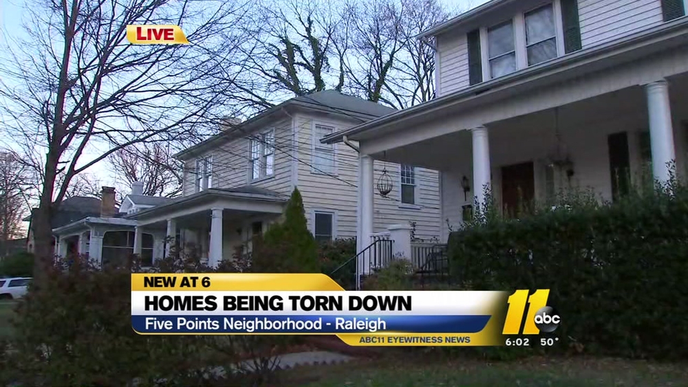 Homes being torn down for church parking lot