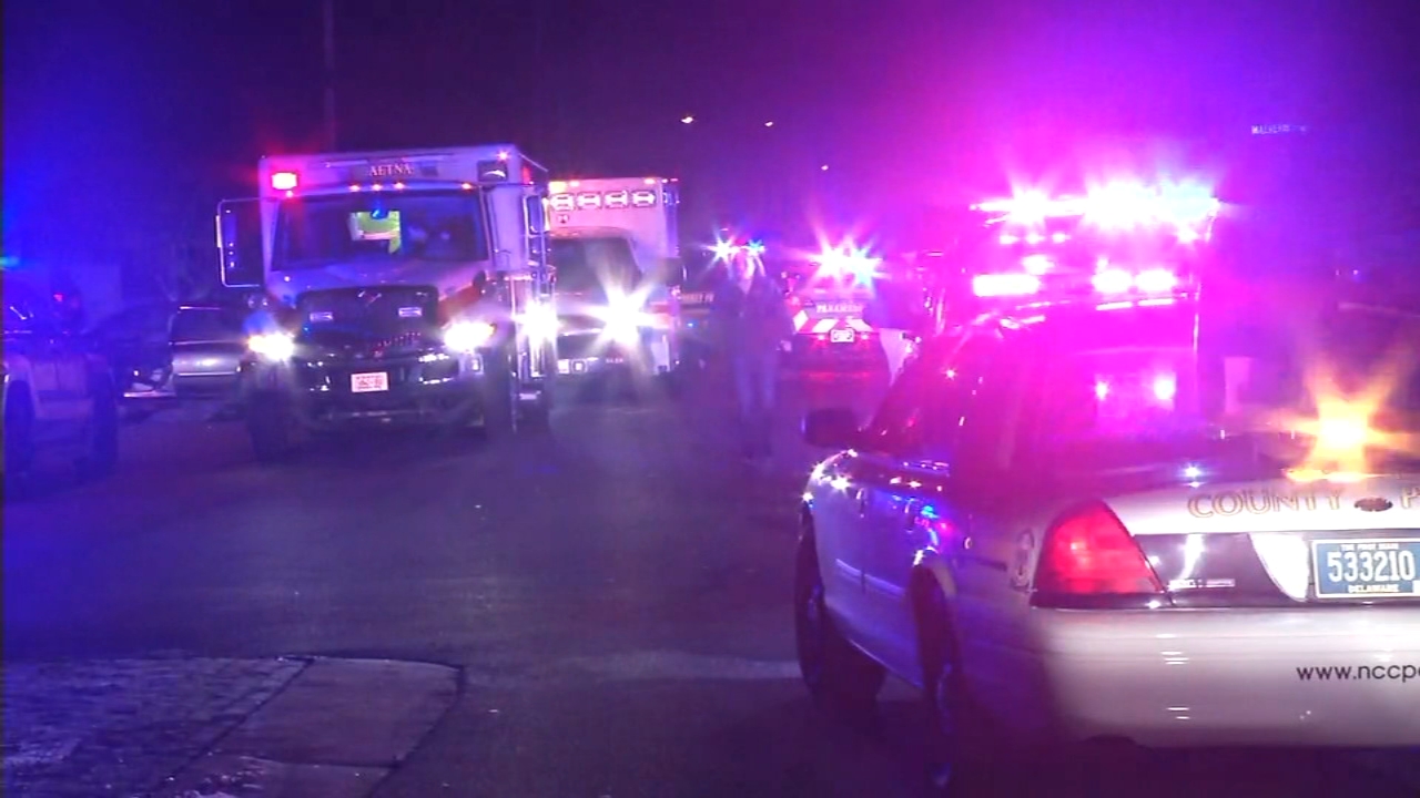Shooting victim crashes on lawn