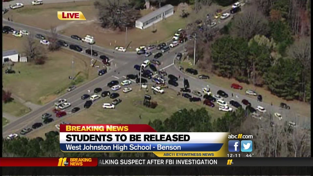 Sheriff: 7 detained were at West Johnson HS to pick up a friend