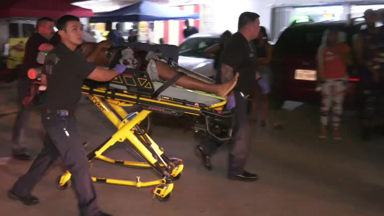 Gunfire at rapper's block party leaves man in critical condition