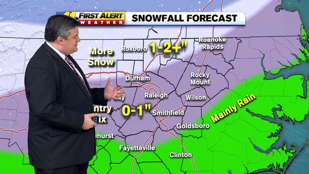 Okay, it's Monday. Where is the snow?