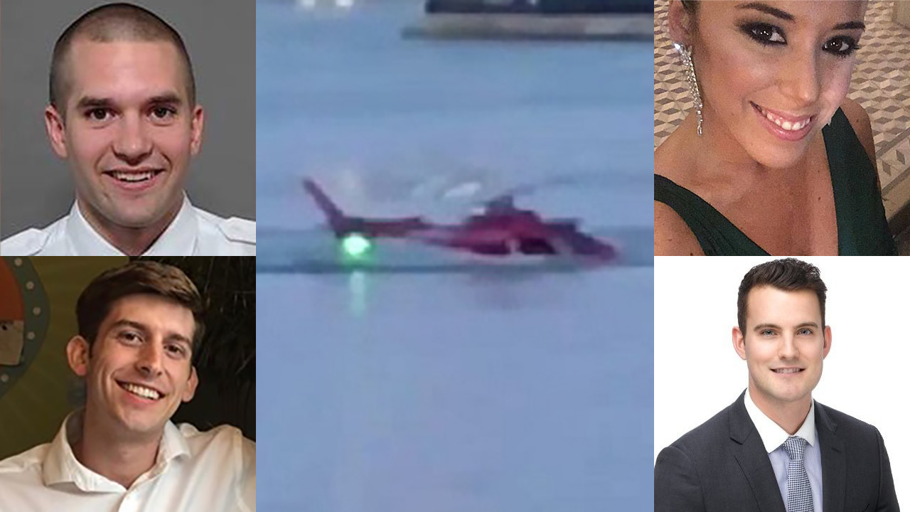 Who are the victims of the East River helicopter crash?