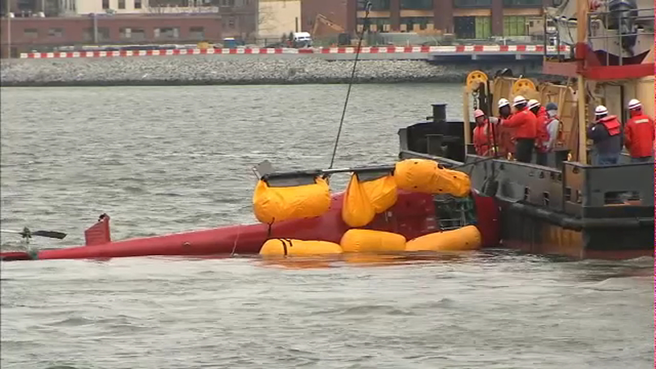 Passengers had to be cut loose from harnesses after helicopter crash