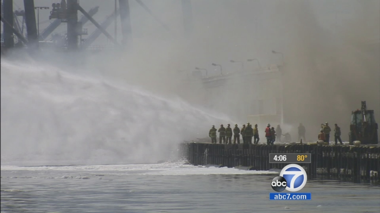 Terminals reopen after Wilmington dock fire ABC7 Los Angeles