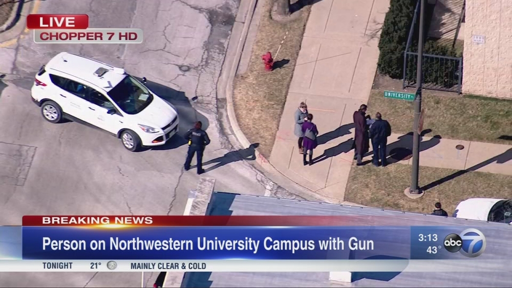 Gunman reported on Northwestern University campus