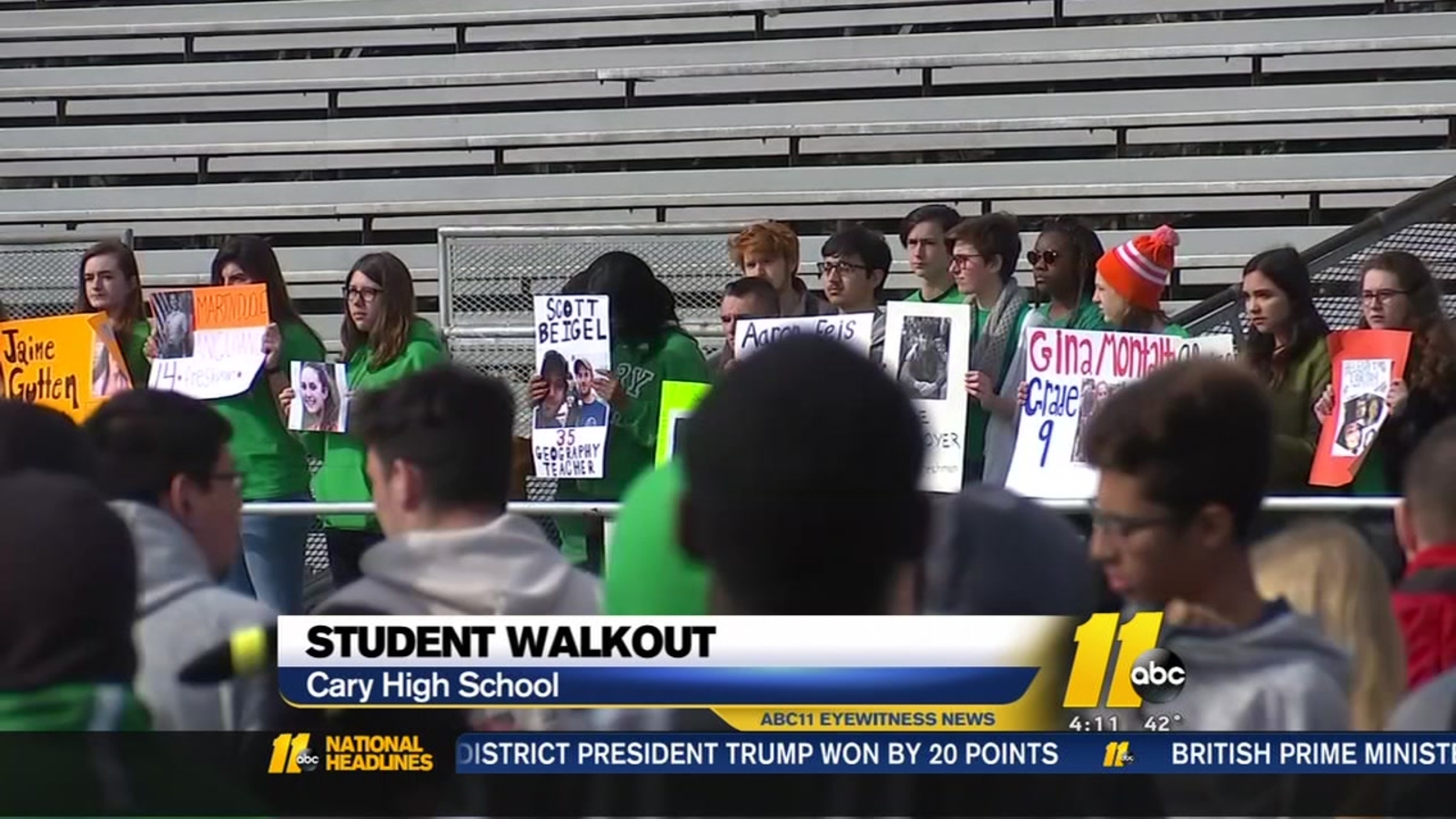 Trianglearea schools participate in National School Walkout ABC11