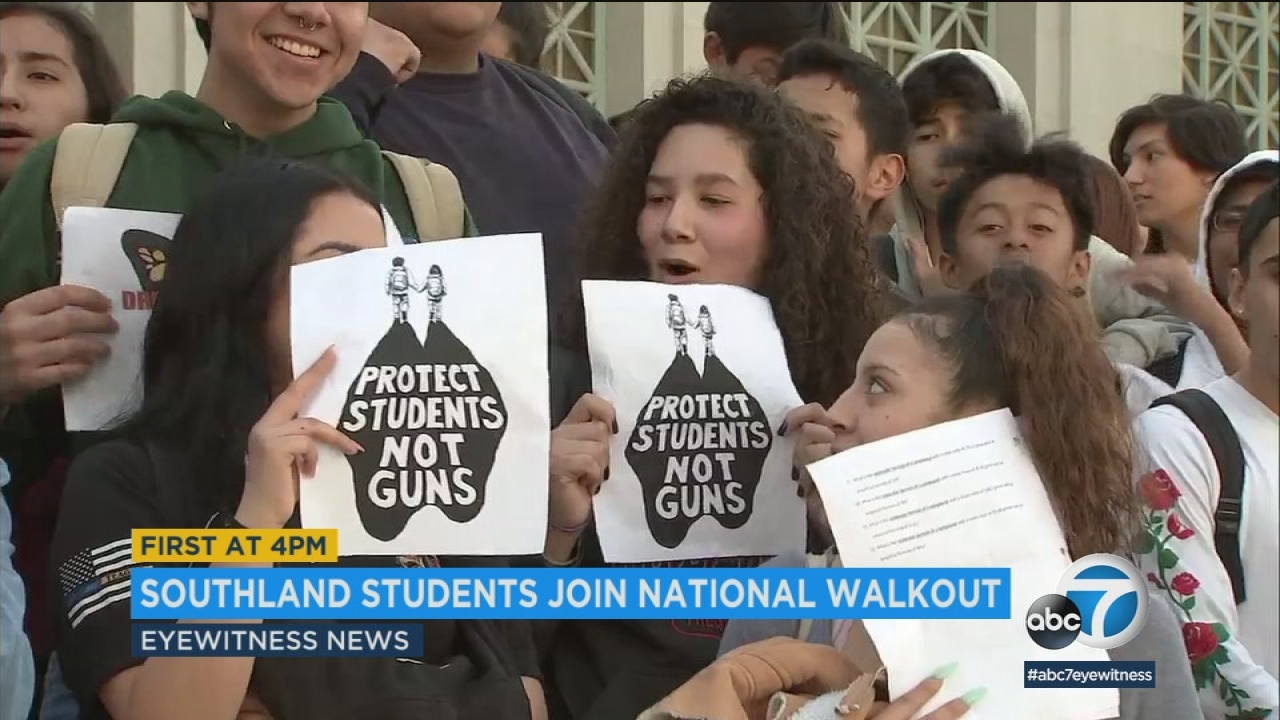 SoCal students walk out to protest gun violence