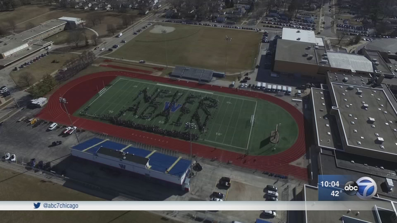 Students across Chicago area walk out of class Wednesday to protest gun violence