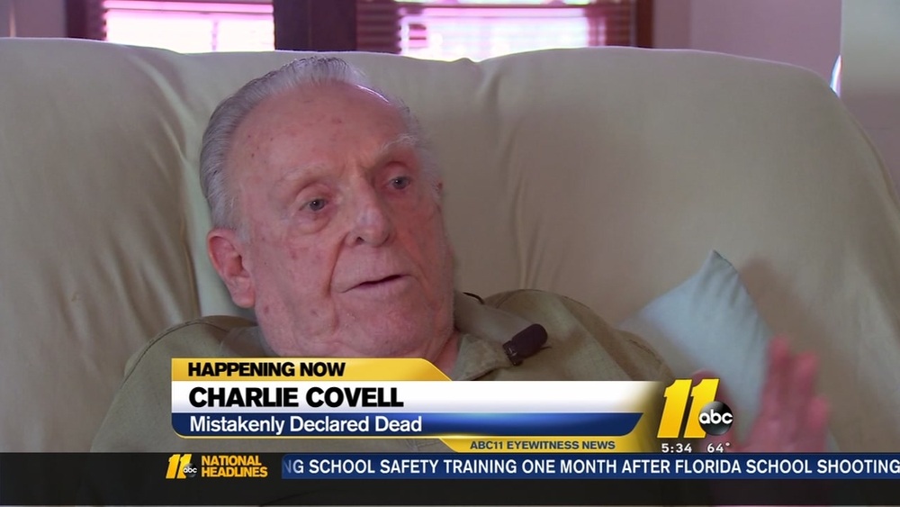 Veteran mistakenly declared dead