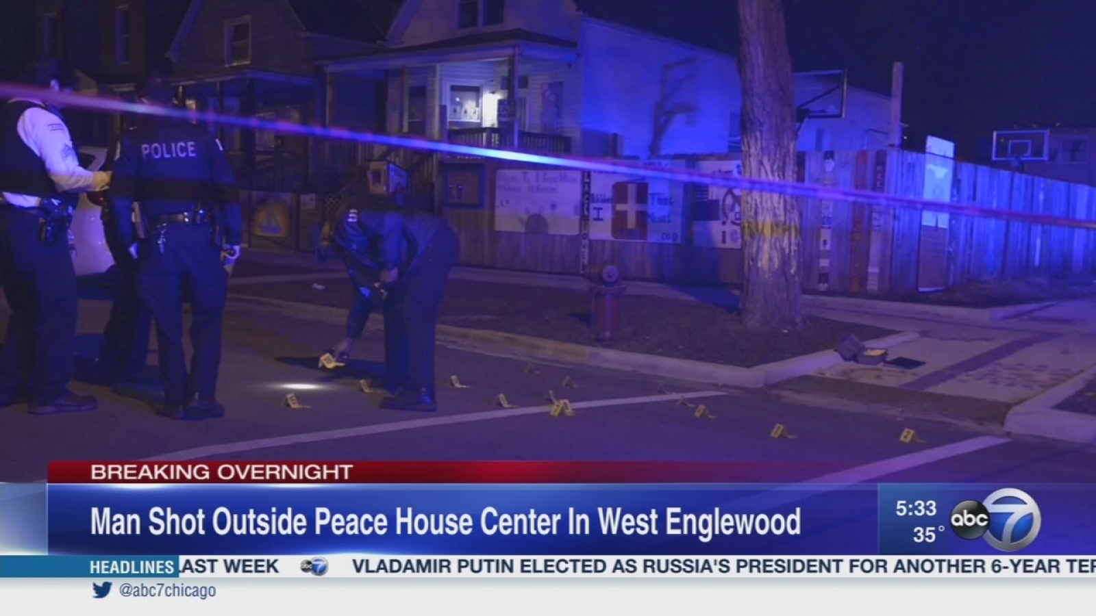Man shot outside West Englewood community center Peace House - ABC7 Chicago