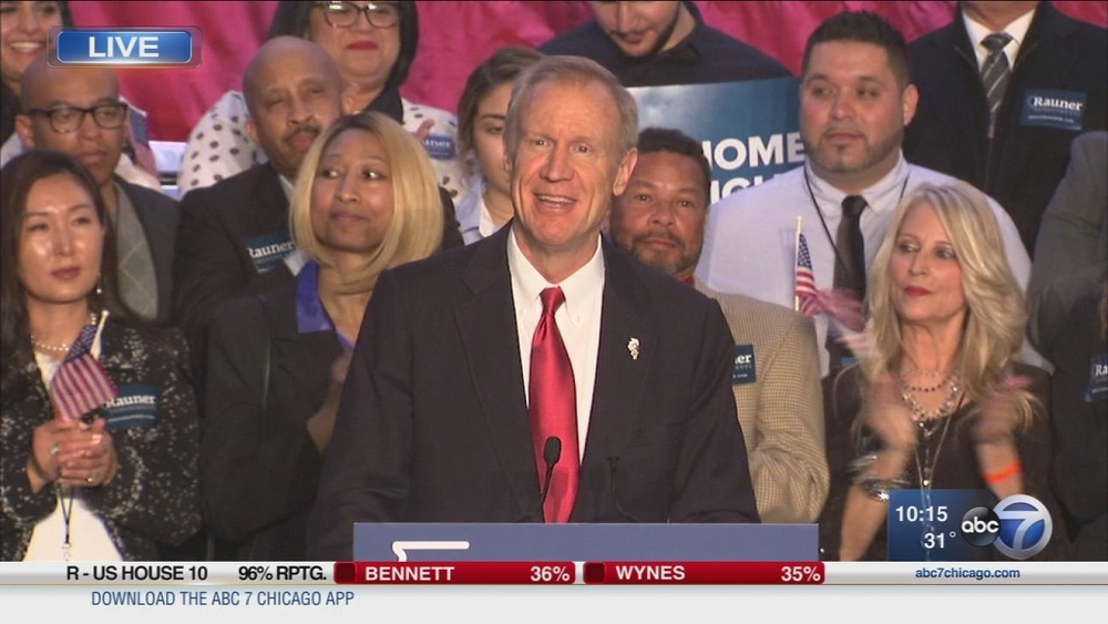 Gov. Bruce Rauner claims victory in GOP primary