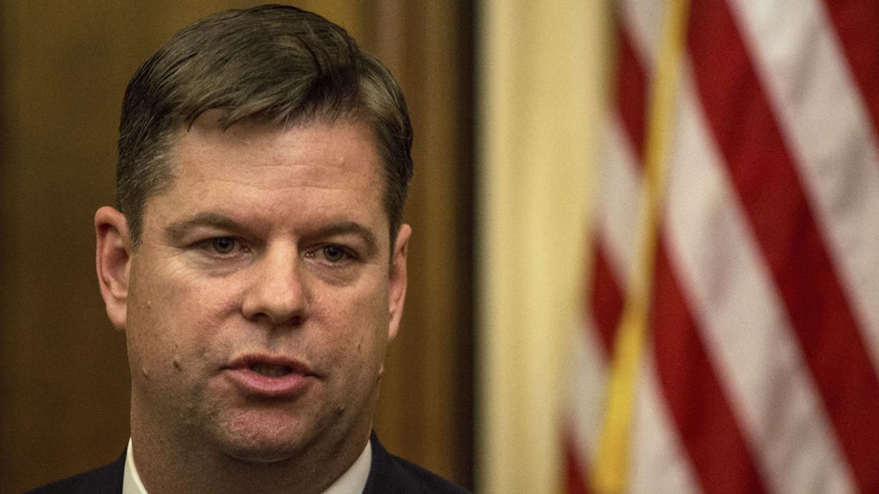 San Francisco Mayor Mark Farrell casts secret ballot
