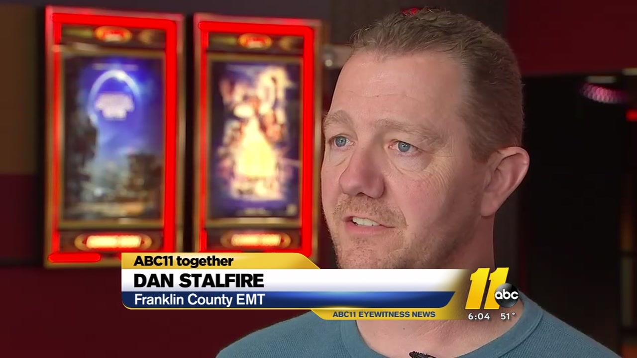 Off-duty EMY helps woman stricken in movie theater