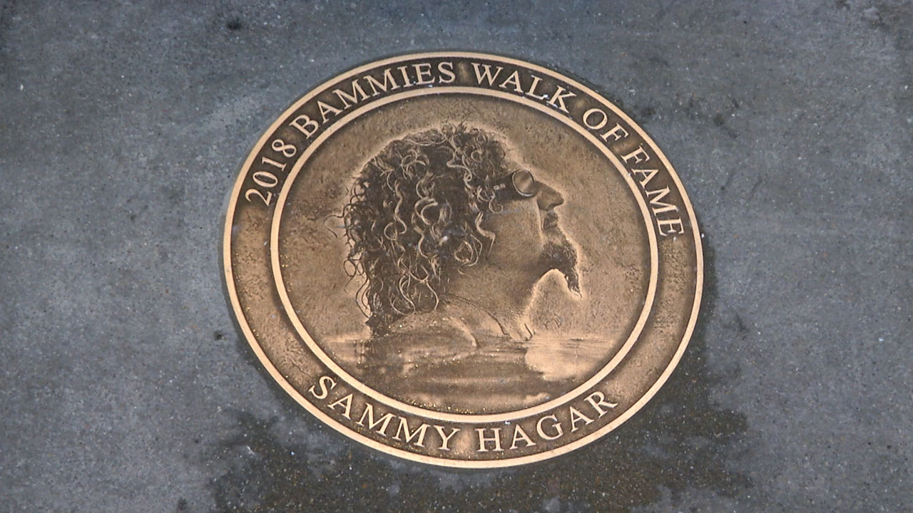 Sammy Hagar on the Bammies Walk of Fame