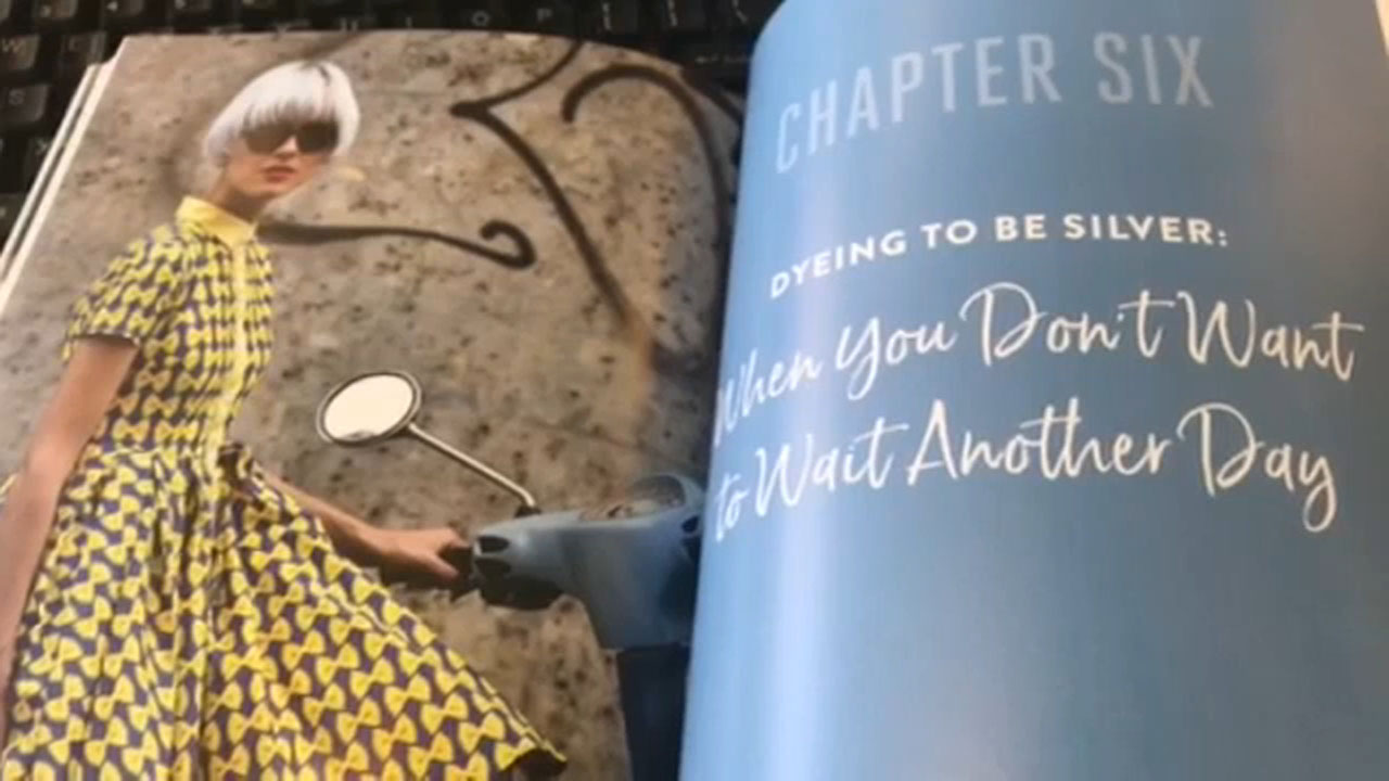 Hair stylist releases book celebrating gray hair