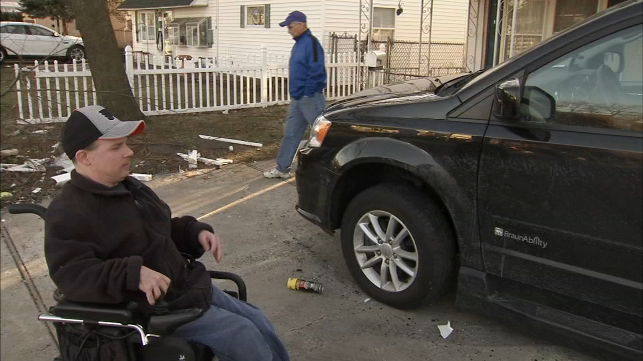 Hit-and-run driver smashes into wheelchair accessible van
