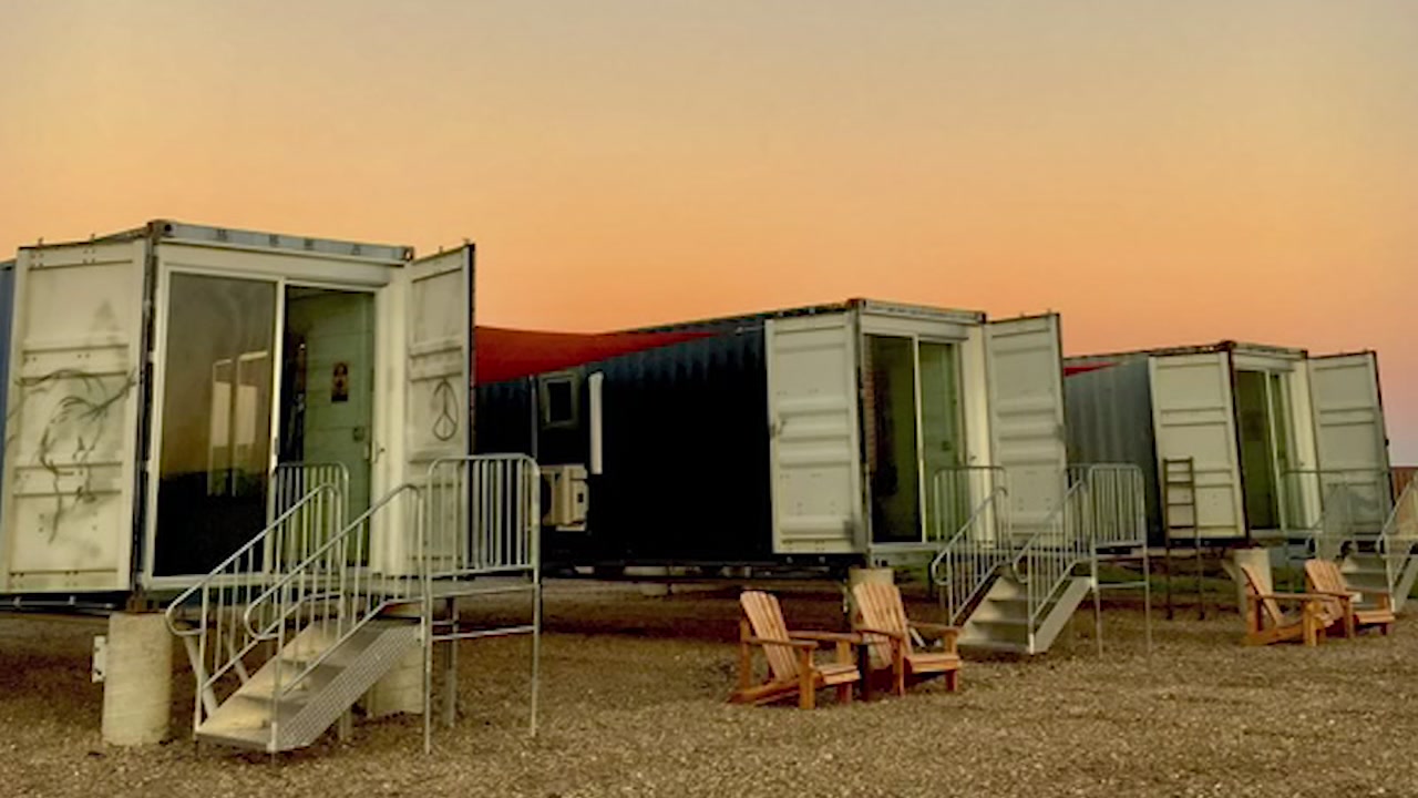 Texas' first shipping container hotel opens