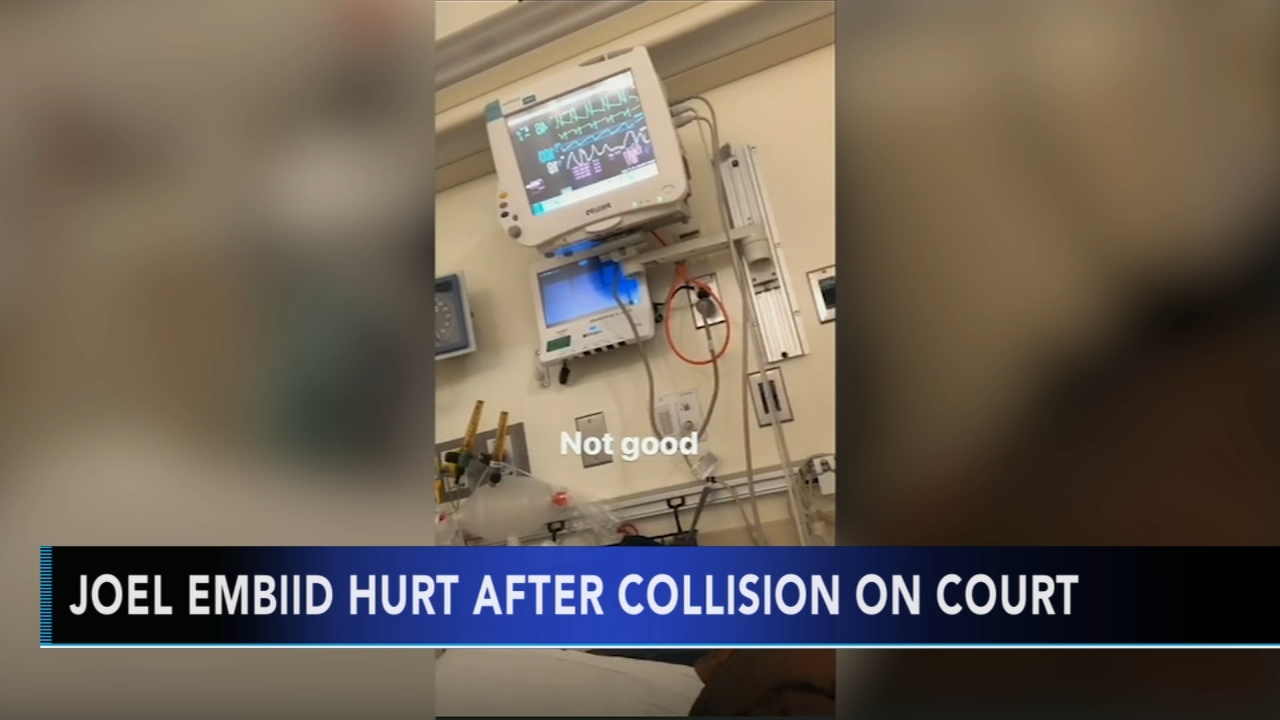 Embiid posts 'not good' video after injury