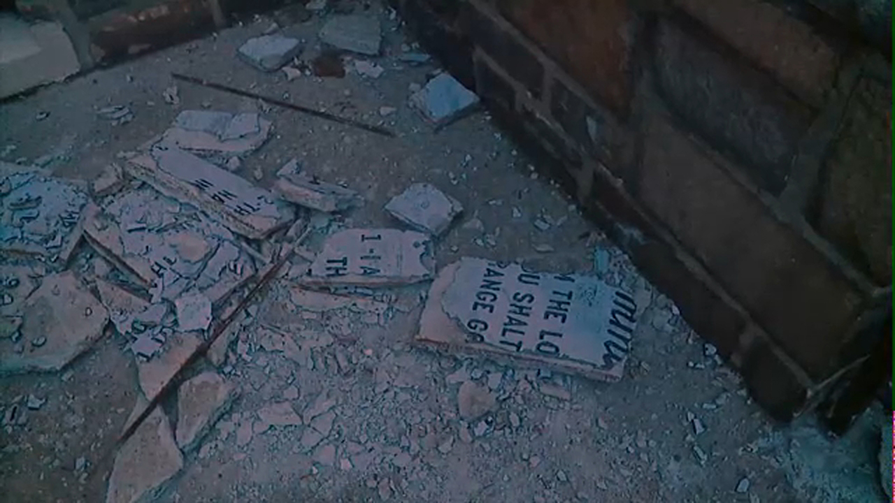 Ten Commandments tablet smashed at NJ church
