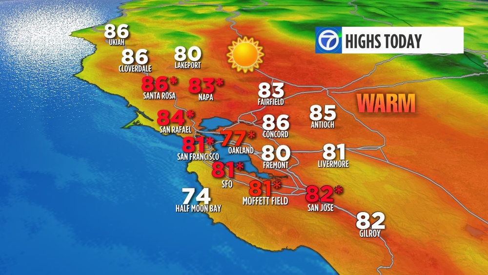 Record warmth hits Bay Area for 2nd consecutive day