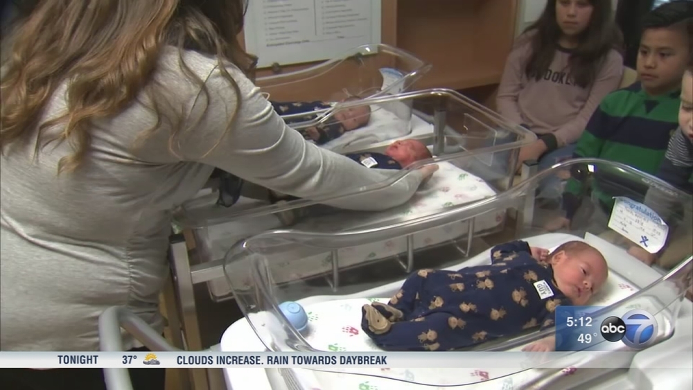 Joliet mother gives birth to triplets after having twins