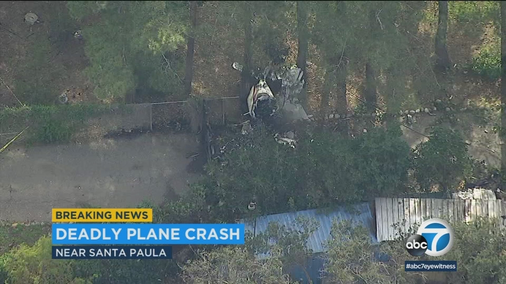 2 killed when small plane crashes into storage container near Santa Paula