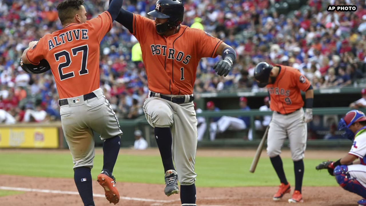 Correa has 4 hits, Astros top Rangers 9-3
