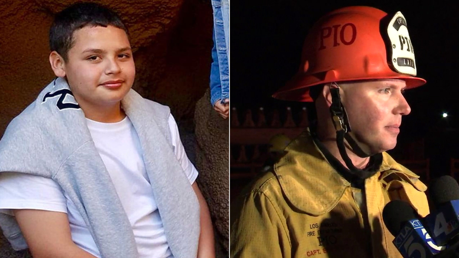 Missing boy, 13, found 'alive and talking' hours after falling into ...