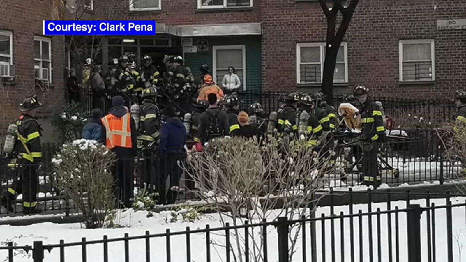 3 rescued after fire breaks out inside apartment building in East