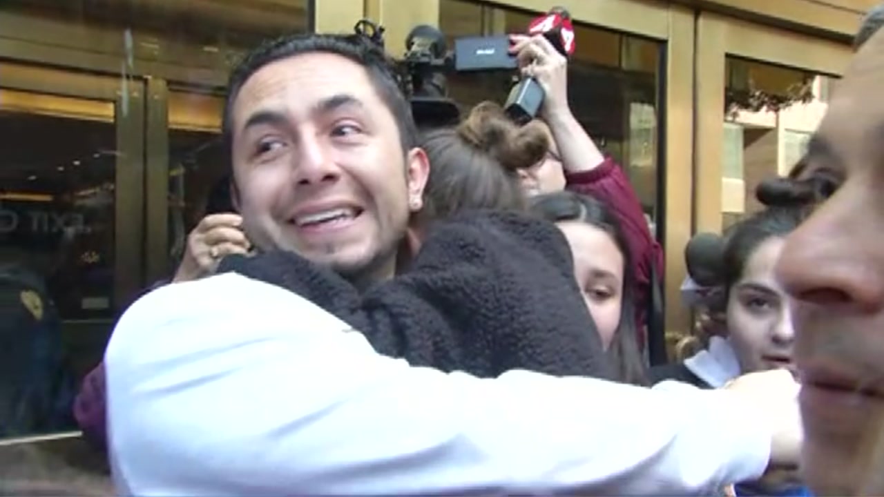 SJ man facing deportation freed from ICE custody to family, cheering crowd