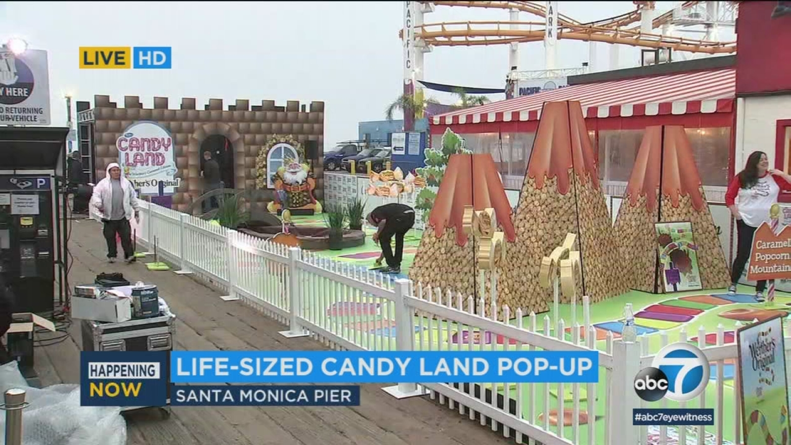 Lifesized Candy Land pops up on the Santa Monica Pier ABC7 Los Angeles