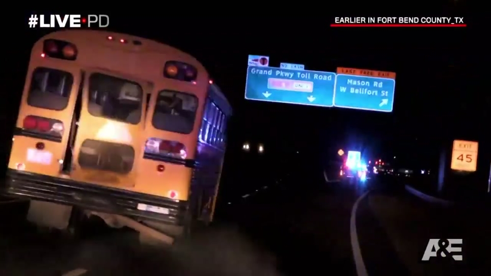 Dashcam bus chase