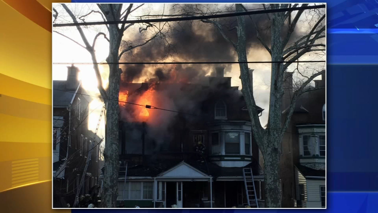 Elderly woman jumps from West Philadelphia house fire