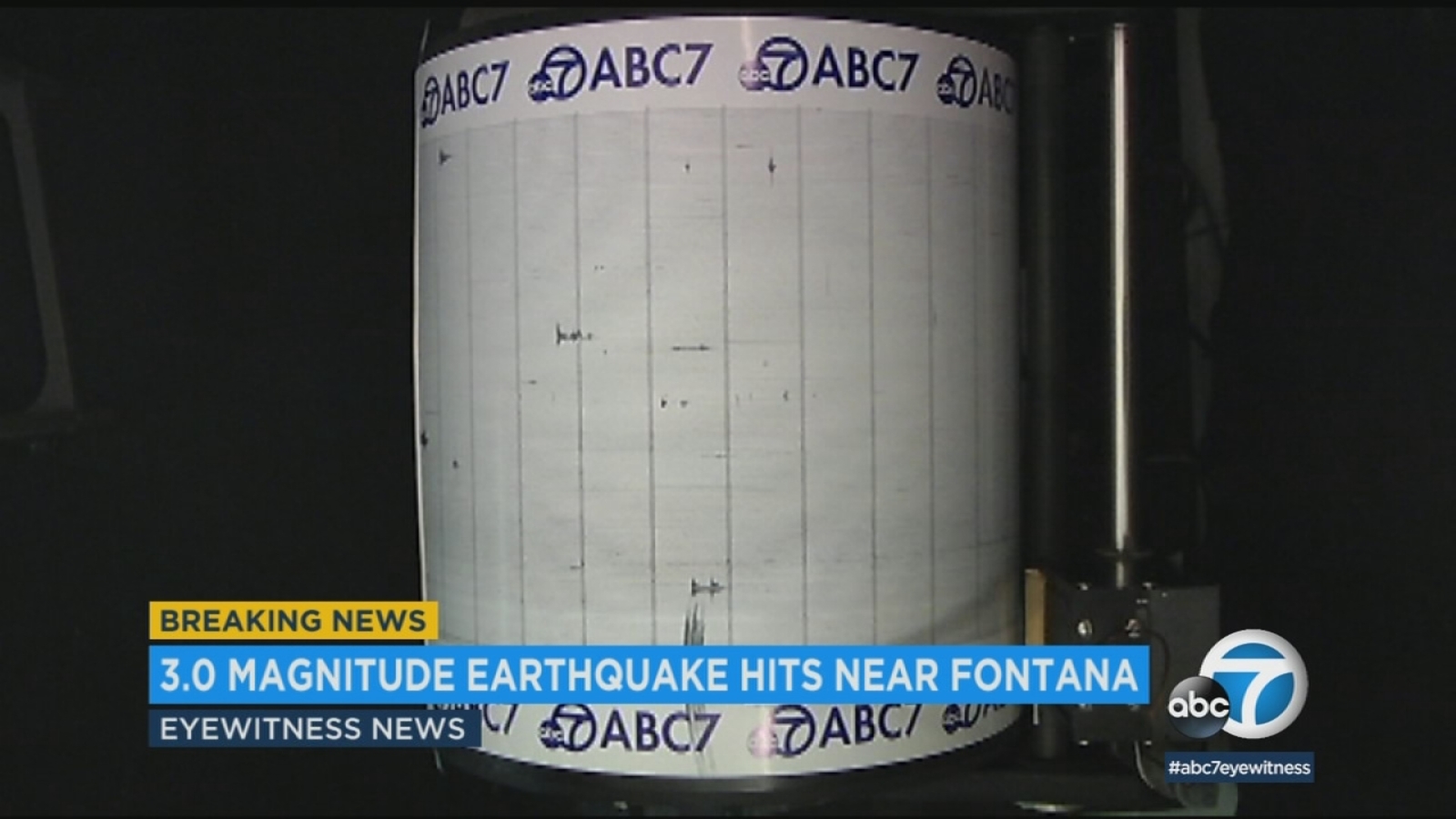 Where was the earthquake today near fontana ca