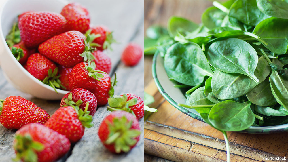 Strawberries, spinach top 'dirty dozen' produce