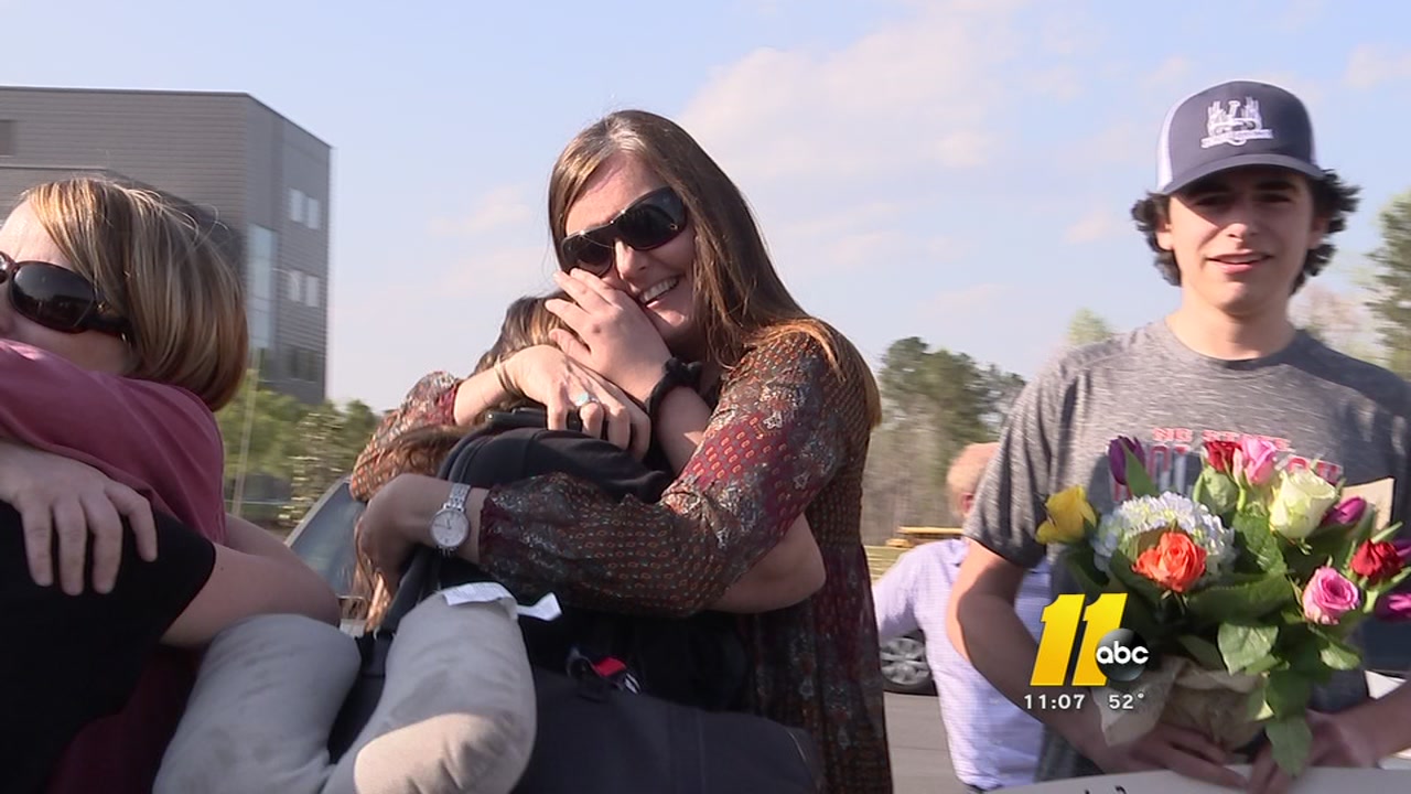 Apex students finally home from Europe