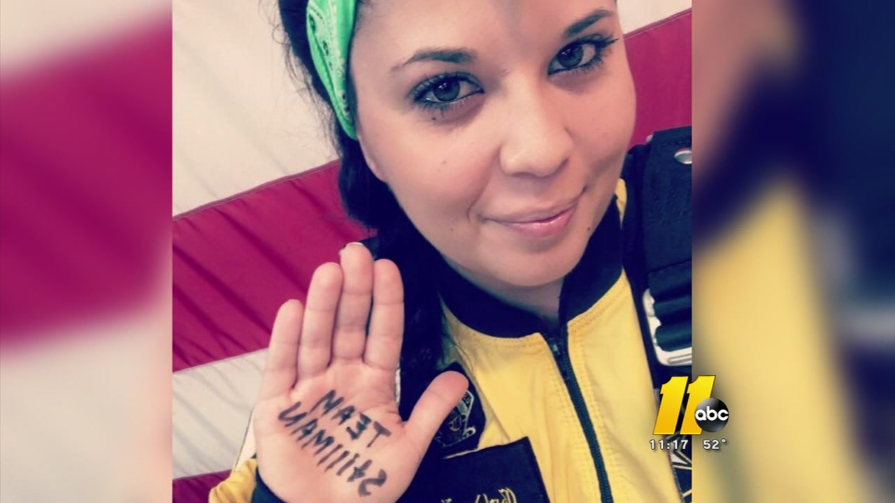 Soldier's widow jumps with Golden Knights