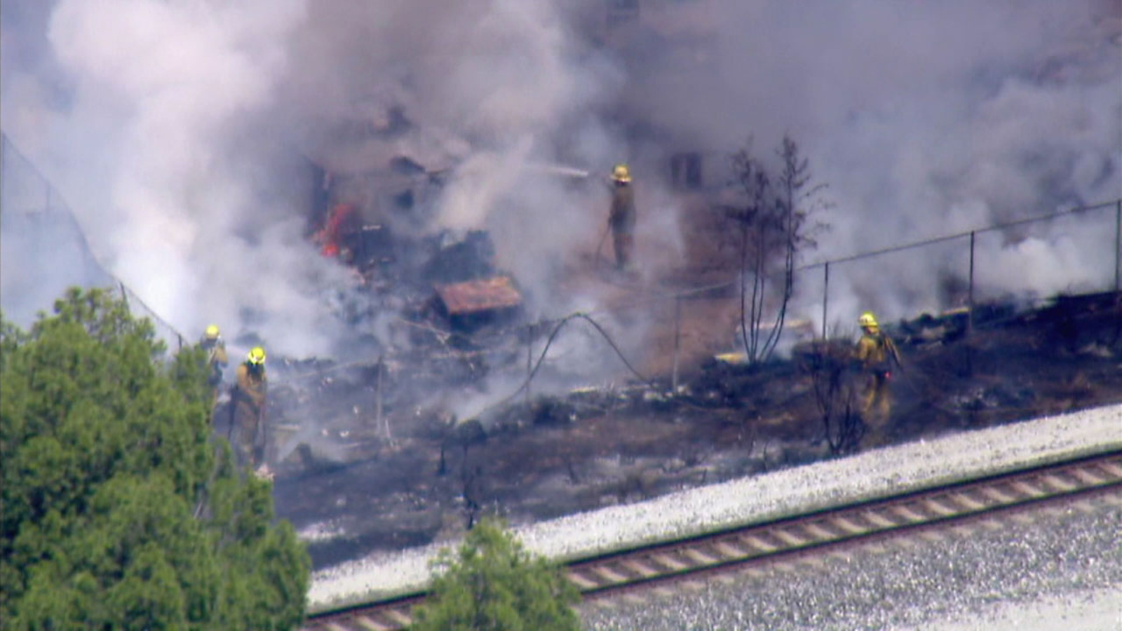 Brush fire erupts in Acton area amid strong winds ABC7 Los Angeles