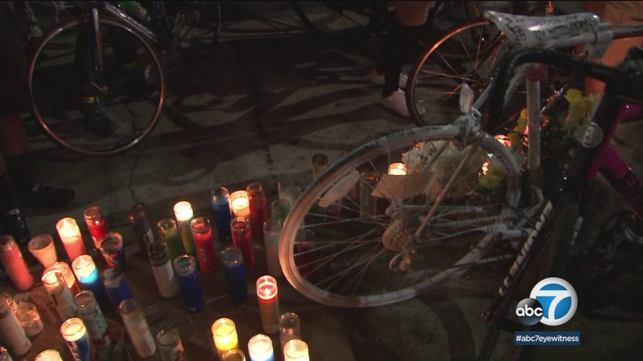 Friends hold 2nd vigil for cyclist killed in South LA hit-run