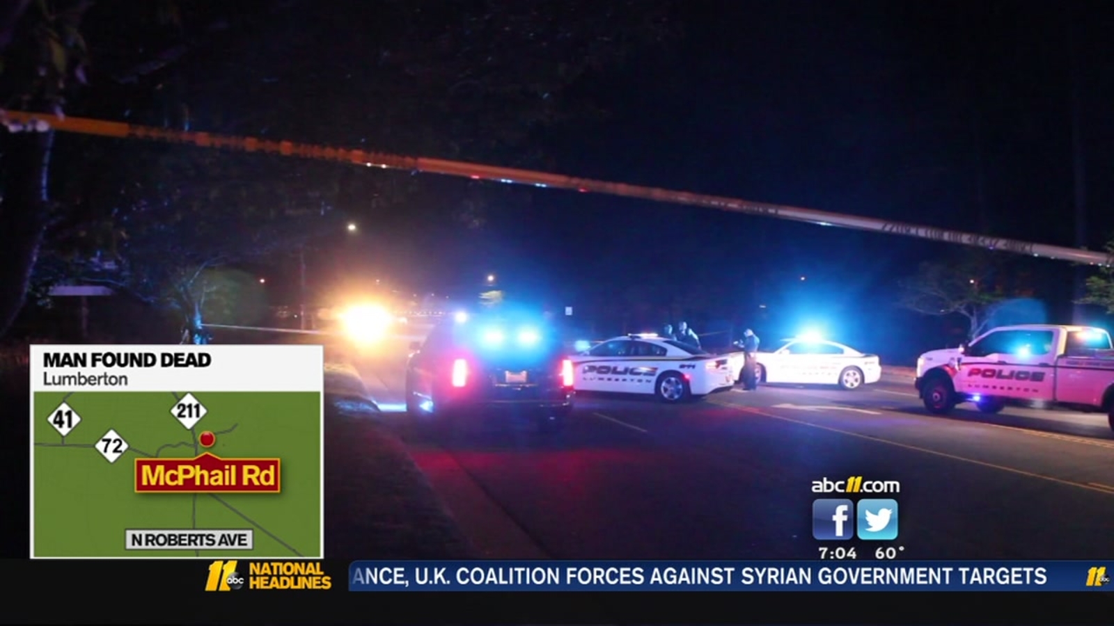 Lumberton police identify man who died after being found shot in road