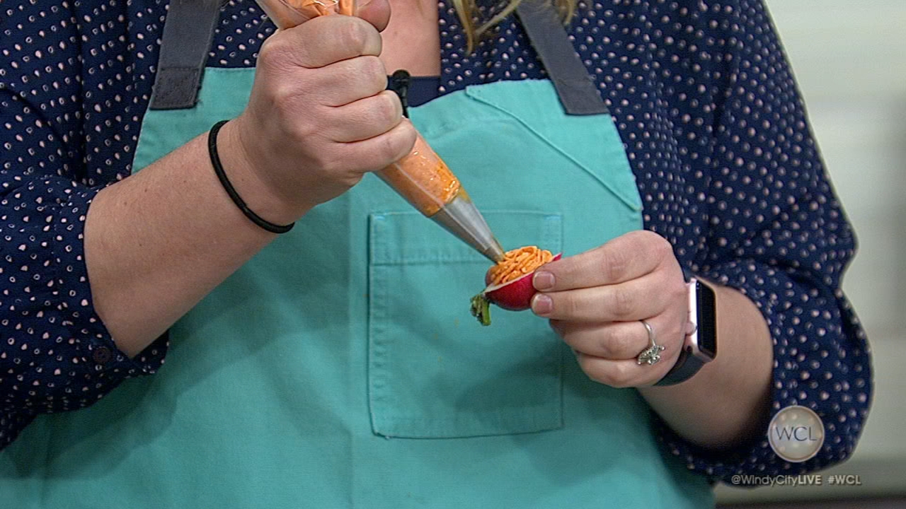 Chef Sarah Grueneberg's radishes and kimchi butter