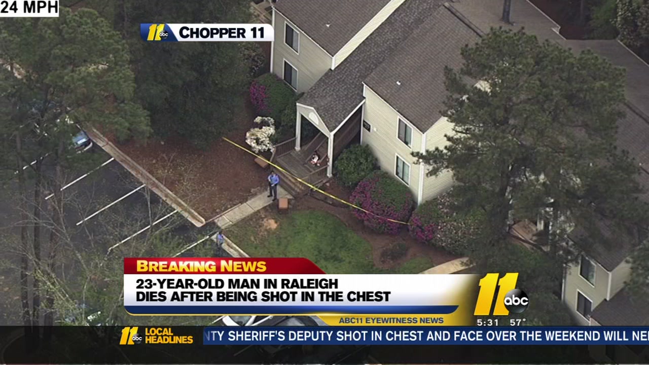 Raleigh man dies after shot to the chest