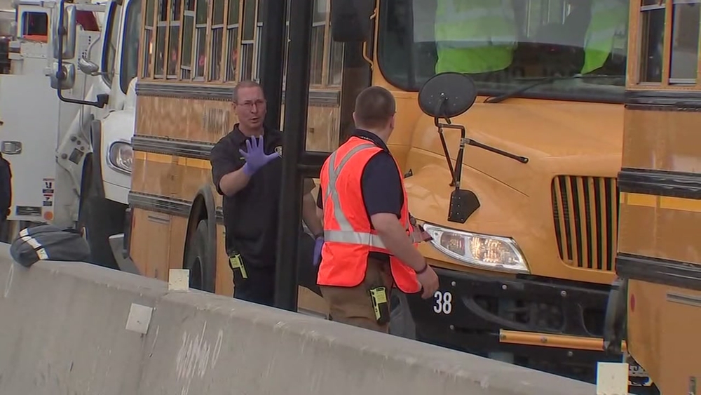 Reports of dozens injured after CenterPoint truck hits school bus
