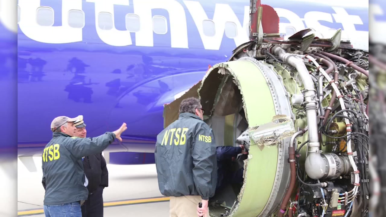 NTSB: Blown Southwest jet engine showed 'metal fatigue