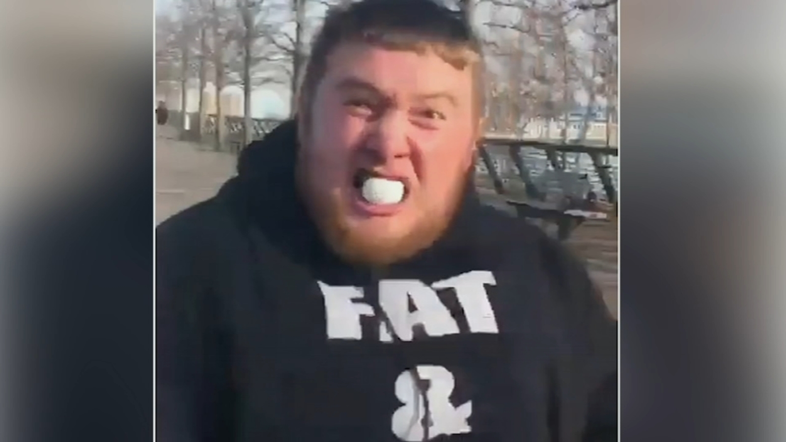 Delco 'Marshmallow Man' catches food from Ben Franklin Bridge 6abc Philadelphia