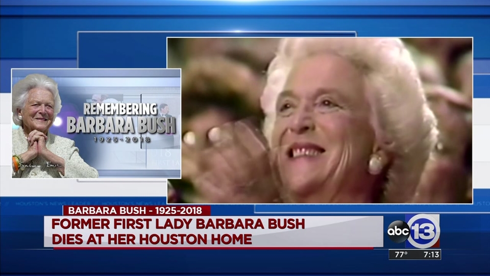 Andy Och discusses First Lady Barbara Bush