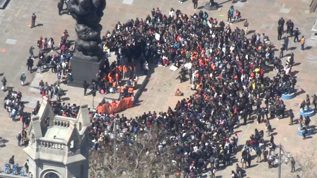 Philly students protest on National School Walkout Day